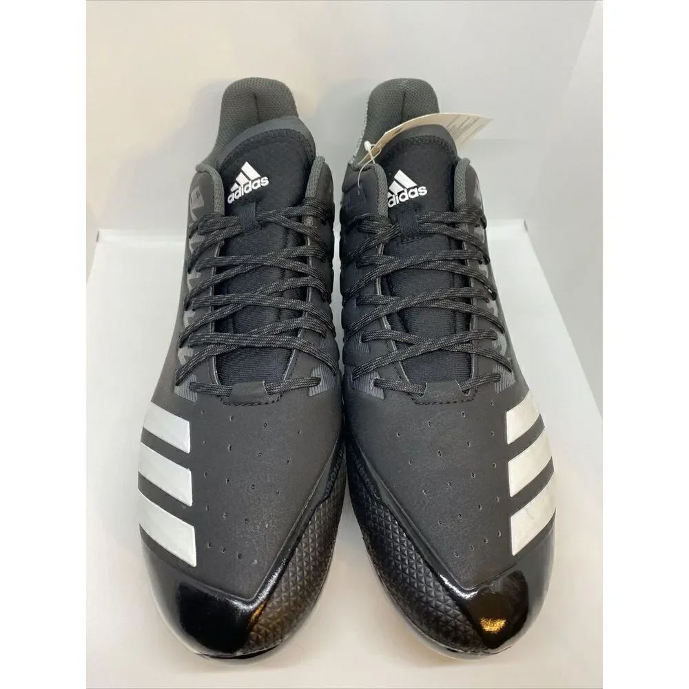 Adidas Icon Bounce Metal Baseball Cleats CG5241 Men's Black White New Size 16